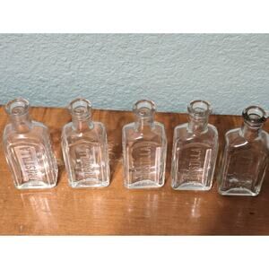 Lot Of 6 Vintage 4 1/2” Frostilla Bottles